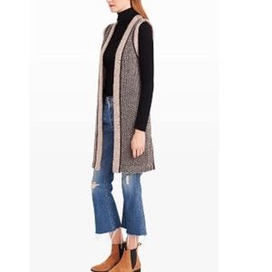 Club Monaco Long Cardigan Vest M